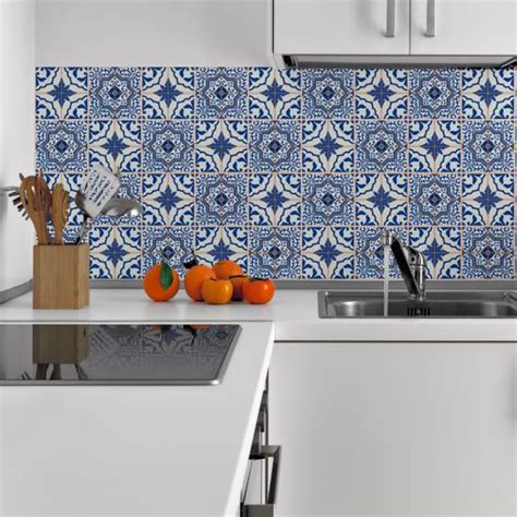 Vinilos Baldosas De Cemento Azulejos Rodrigo Adhesivo Pared