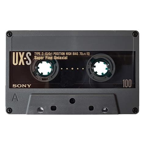 Sony Ux S100 Chrome Blank Audio Cassette Tapes Retro Style Media