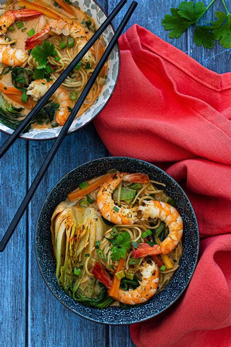 Laksa Soupe De Nouilles Aux Crevettes Et Lait De Coco Artofit