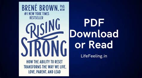 PDF Rising Strong by Brené Brown PDF Download Read Online LifeFeeling