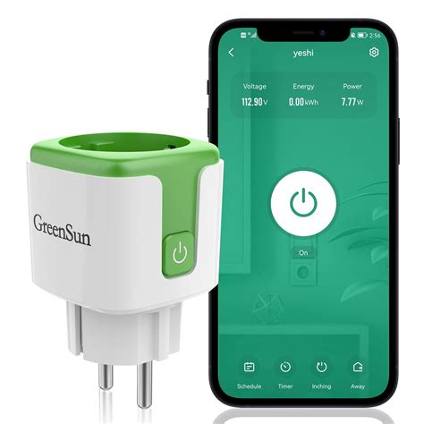 Greensun Smart Steckdose Wifi Wlan Home Socket Strommessung Alexa