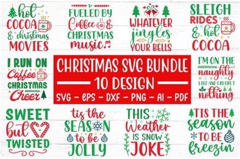 Christmas Svg Bundle Graphic By Bdgraphics Hub · Creative Fabrica