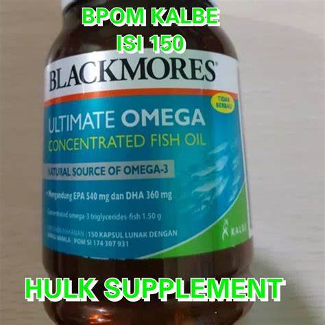 Blackmores Black Mores Ultimate Omega 3 Minyak Ikan Fish Oil Isi 150