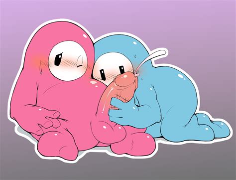 Rule 34 Ambiguous Gender Balls Blush Bodily Fluids Chubby Cum Duo