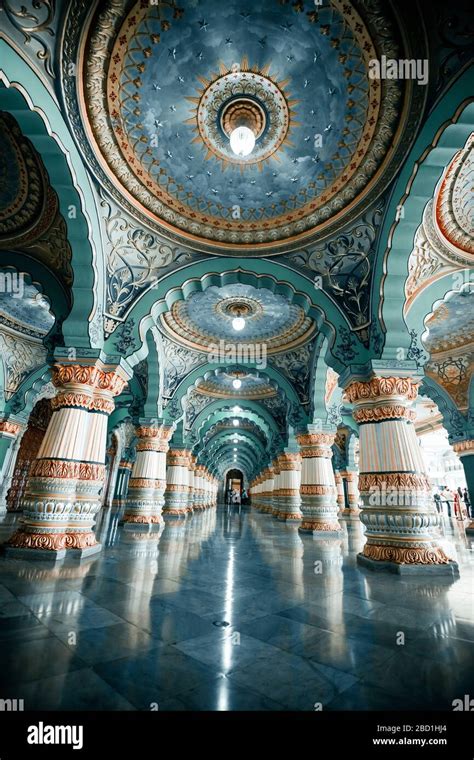 Mysore palace interior hi-res stock photography and images - Alamy