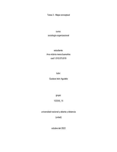 Tarea 3 MAPA Conceptual Tarea 3 Mapa conceptual curso sociología