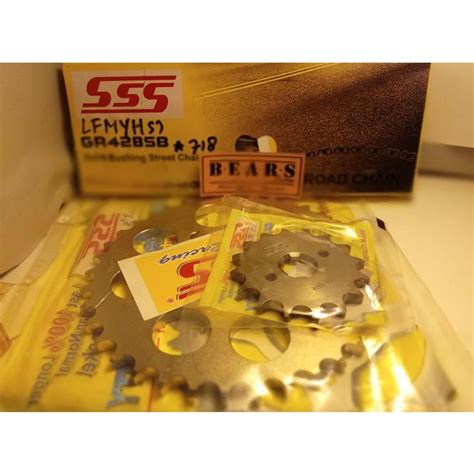 Jual Gear Dan Rantai Set Kawasaki W Merk Sss Original Shopee Indonesia