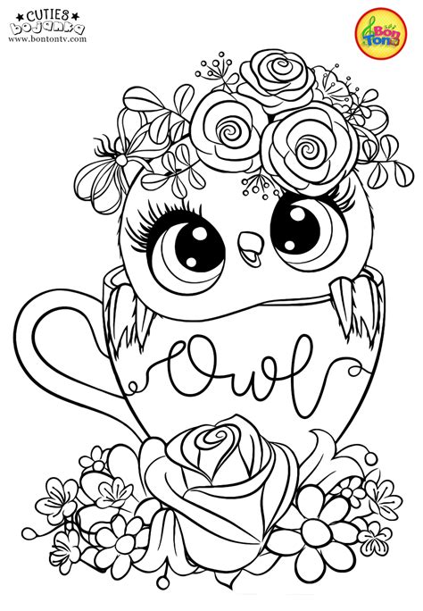 Cuties Coloring Pages for Kids - Free Preschool Printables - Slatkice ...