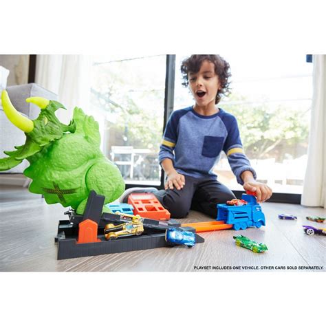 Hot Wheels City Smashin Triceratops Kidinn