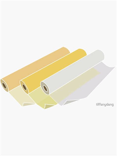 "trace paper roll" Sticker for Sale by tiffanydang | Redbubble