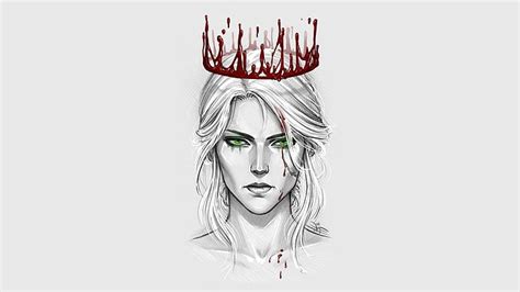 HD Wallpaper Blood Ciri Cirilla Cirilla Fiona Elen Riannon Crown