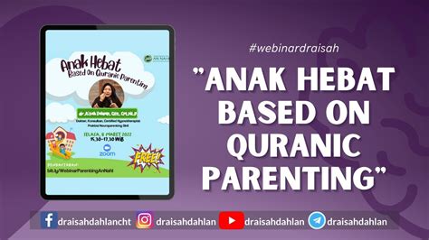 Anak Hebat Based On Quranic Parenting Dr Aisah Dahlan CHt CM NLP