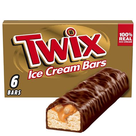 Amazon Twix Caramel Vanilla Milk Chocolate Ice Cream Bars Pack