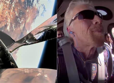 Richard Branson Reaches Edge Of Space Aboard Virgin Galactic S First