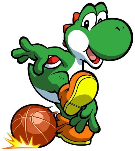 Image Yoshi Artwork Mario Hoops 3 On 3png Nintendo Fandom