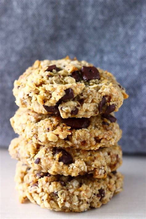 These Gluten Free Vegan Banana Oatmeal Cookies Are Soft Chewy And