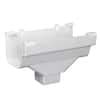 Amerimax Home Products 5 In White Vinyl K Style Gutter End With 3 In