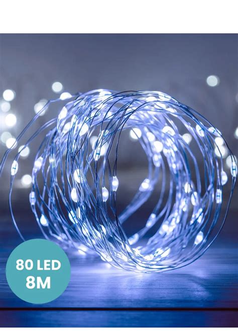 Guirlande Micro LED Blanc Froid 8 m Aux Feux de la Fête Paris