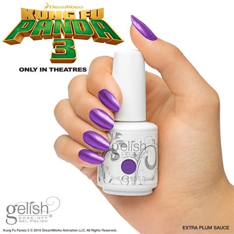 Gelish Nail Colours Gelish Nails Nail Harmony Kung Fu Panda Plum