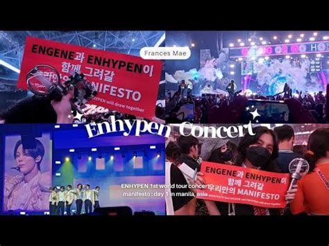 Engene Log Enhypen Manifesto In Manila Day Vip Standing