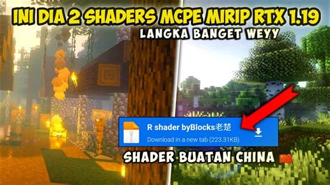 Busett Ini Dia Shaders Mcpe Mirip Rtx Langka Banget Weyy