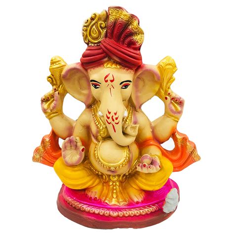 Buy Shopmefast Eco Friendly Handcrafted Clay Mud Ganpati Murti