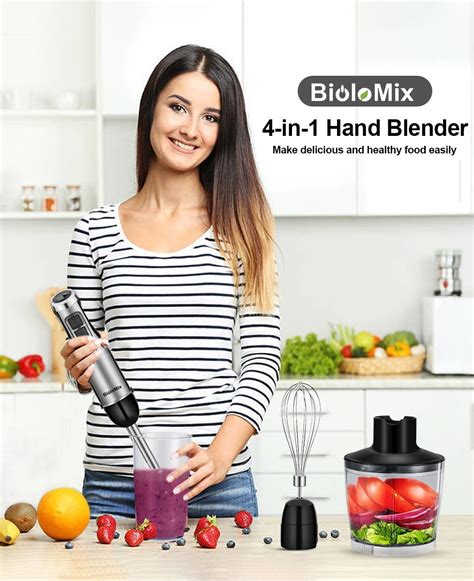 Biolomix In High Power W Immersion Hand Stick Blender Mixer