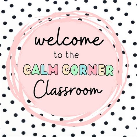 The Calm Corner Classroom Teaching Resources Teachers Pay Teachers