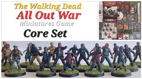 The Walking Dead All Out War Miniatures Game Core Set Component List