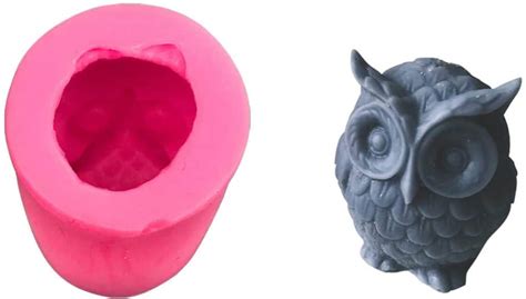 Owl Silicone Mold For Candles Fondant Resin Chair Chisel