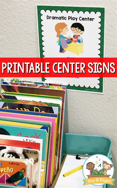 Printable Dramatic Play Center Sign