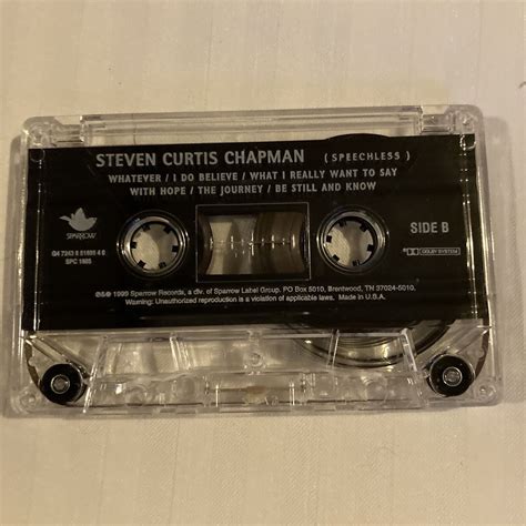 Speechless Steven Curtis Chapman Christian Music Cassette Tape Ebay