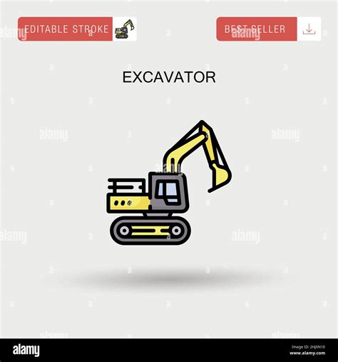 Excavator Stock Vector Images Alamy