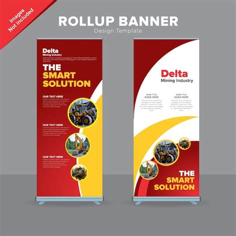 Plantilla De Dise O De Banner Corporativo Rollup Vector Premium