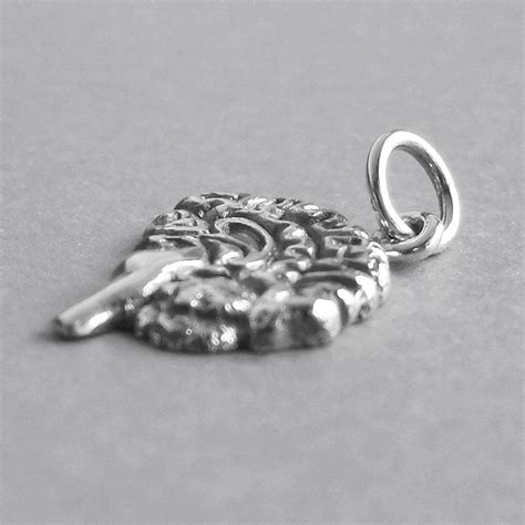 Human Anatomy Brain Charm Sterling Silver Charmarama