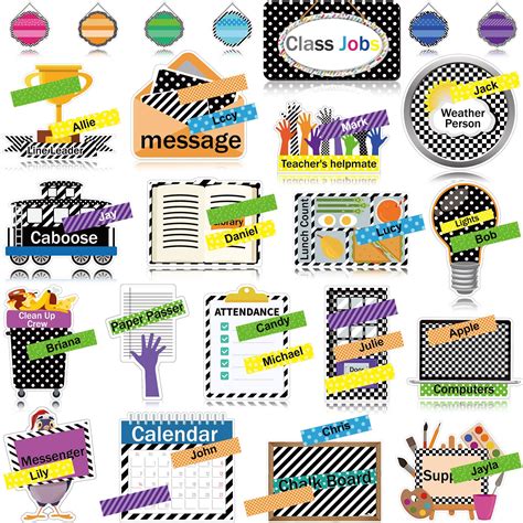 Buy 74 Pieces Classroom Job Bulletin Board Set Classroom Helper Job