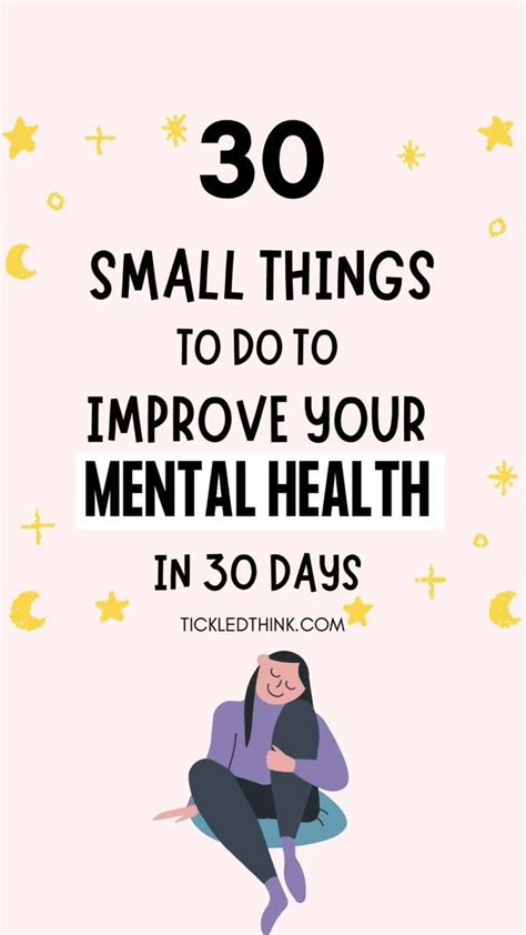 30 Small Things To Do To Improve Your Mental Health In 30 Days Artofit