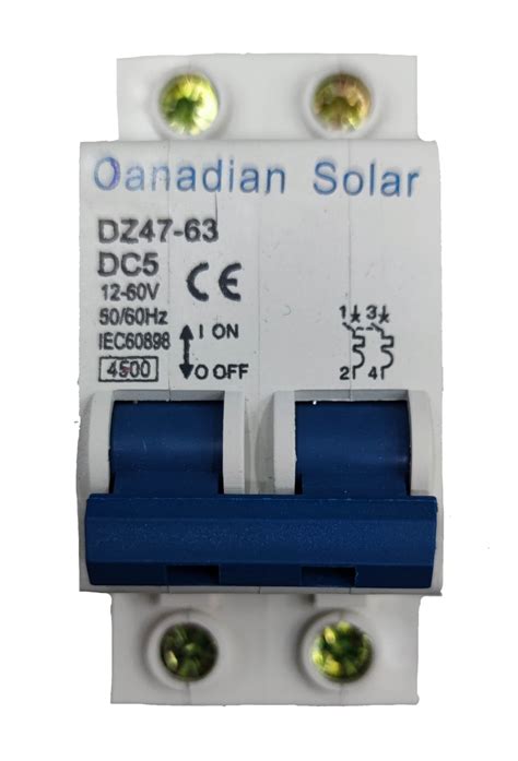 A Miniature Circuit Breaker V Dc To V Dc Pole Din Rail Type