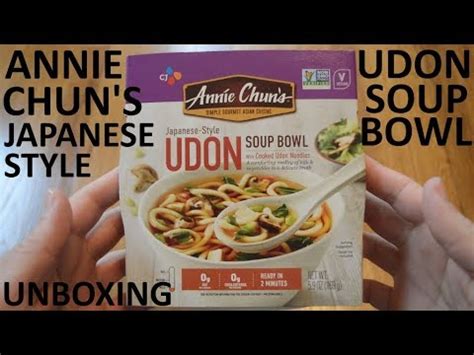 Unboxing Annie Chun S Japanese Style Udon Soup Bowl With Cooked Udon