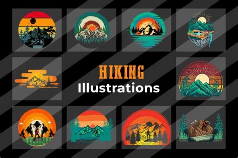 Hiking Illustrations Graphic By Shahtech50 Creative Fabrica