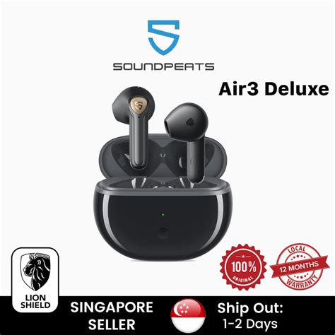 [sg] Soundpeats Air3 Deluxe Hs Wireless Earbuds With Hi Res Audio Semi In Ear Headphones With