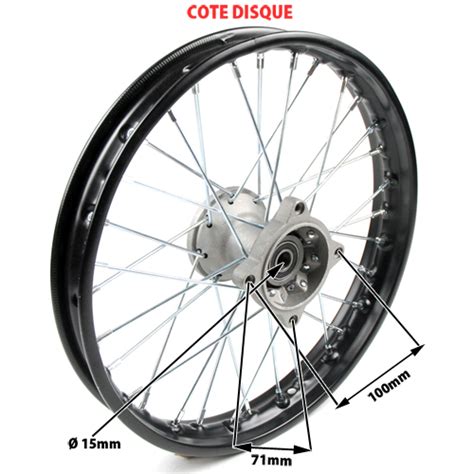 Roue Avant Complete Pouces Axe Mm Pi Ces Dirt Bike Pit Bike