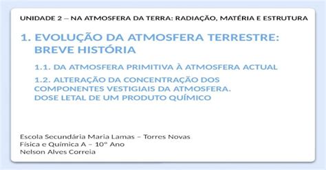 Ppt A Atmosfera Da Terra 1 EvoluÇÃo Da Atmosfera Terrestre Breve HistÓria 11 Da Atmosfera