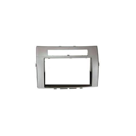 FACADE AUTORADIO DOUBLE DIN TOYOTA COROLLA VERSO 2005 2009 ARGENT