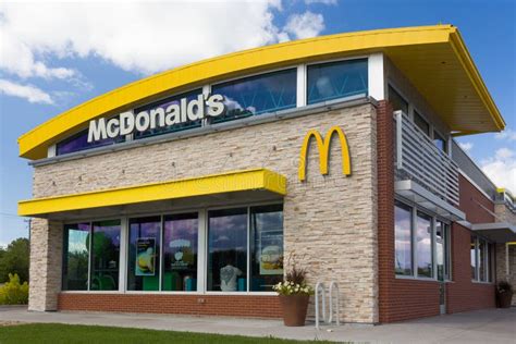 Contemporary McDonald S Restaurant Exterior Editorial Stock Photo