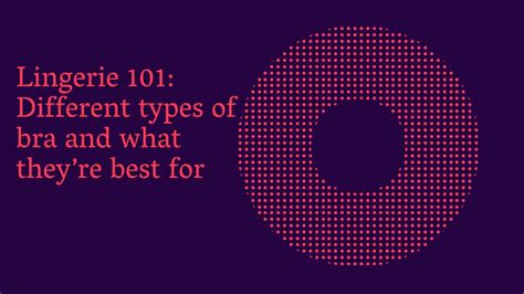 Ppt Lingerie Different Types Of Bra And What Theyre Best For Powerpoint Presentation Id