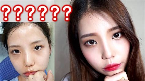 성형 메이크업 눈이 커지는 화장 전후 메이크업 Makeup Beforeandafter Eye Makeup 쩡유