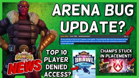 🚨breaking Arena Bug Update Compensation And Hotfix Champs Stuck In Aw Placement And More