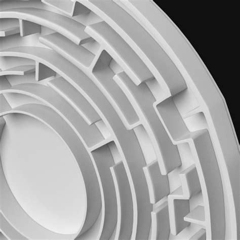 Круговой лабиринт 3D Модель $9 - .obj .unknown .fbx .blend .max .3ds ...