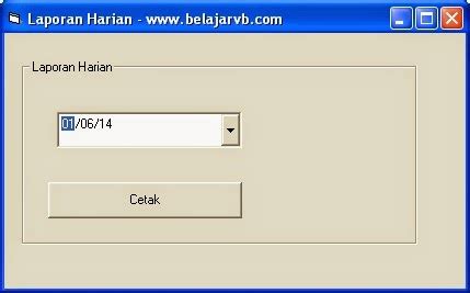 Membuat Laporan Harian Crystal Report Belajar Vb Dan Belajar Vb Net